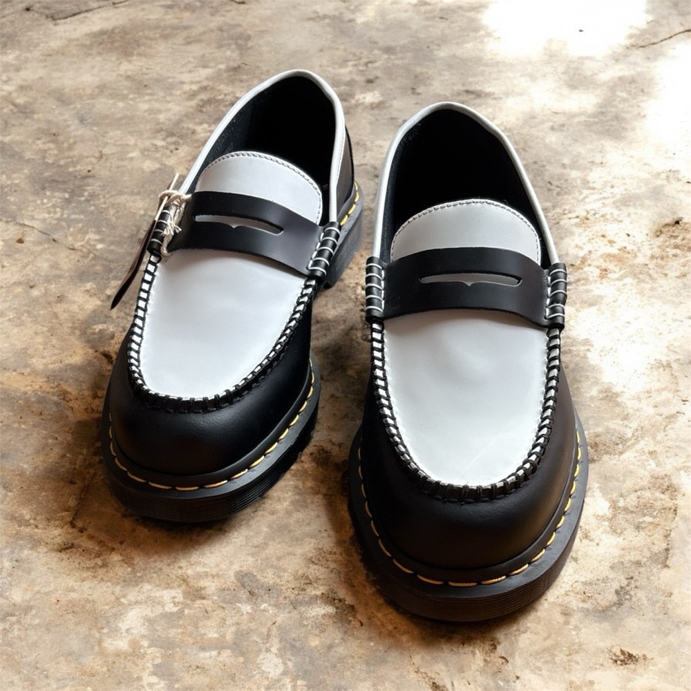 Dr. Martens Black and White Leather Penton
Loafers - Picture 4 of 15